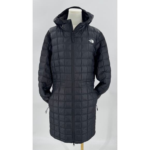 The North Face Womens Thermoball Hooded Black Parka 2XL Puffer Jacket XXL - Picture 1 of 6